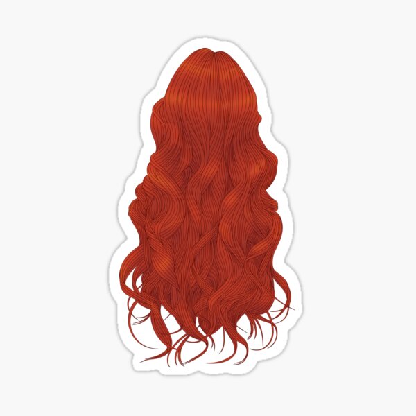 Red Wavy Girl Hair - Roblox