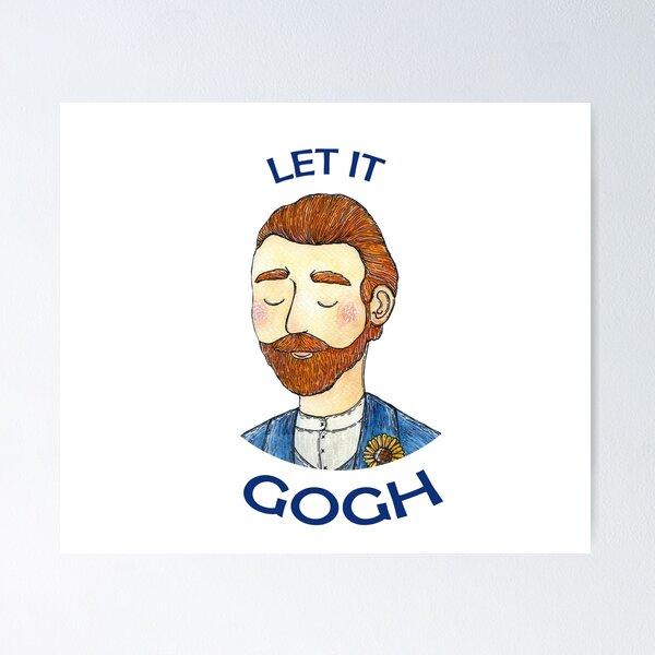 Artsy Van Gogh Pun for Men Design for artists men' Sticker