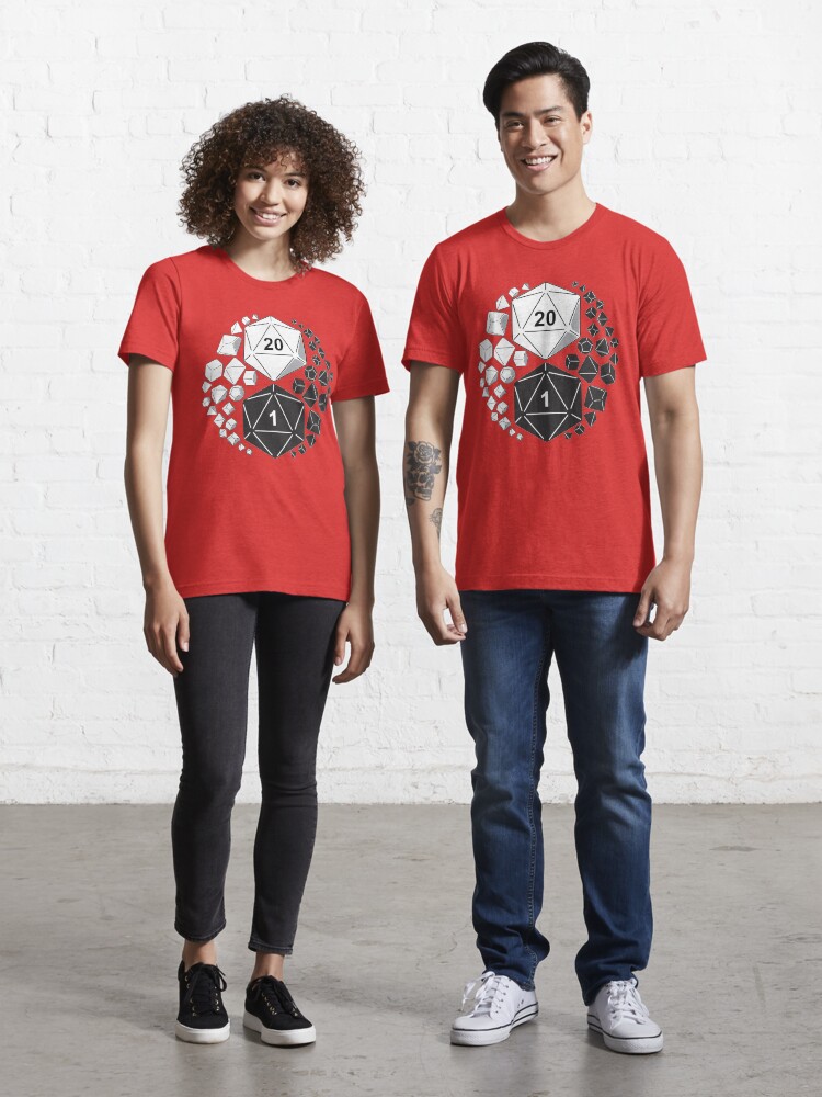 Thumbnail 1 of 7, Essential T-Shirt, Gaming Yin Yang designed and sold by Bill Cournoyer.