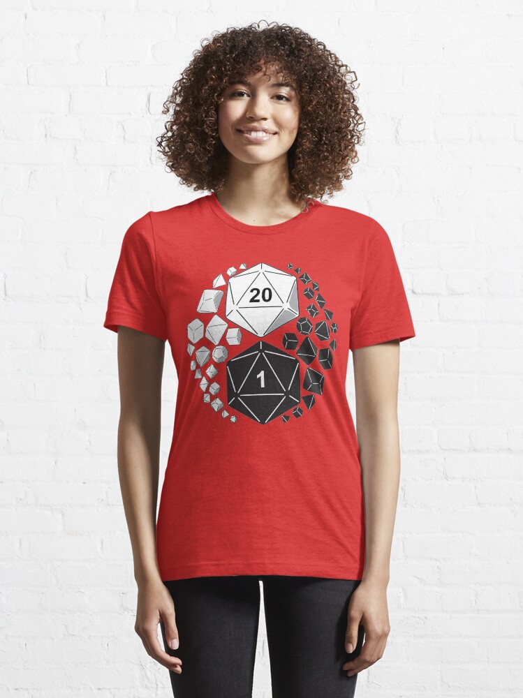 Thumbnail 6 of 7, Essential T-Shirt, Gaming Yin Yang designed and sold by Bill Cournoyer.