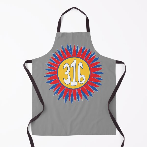 Item preview, Hand Drawn Kansas Sunflower 316 Area Code Crimson Blue designed and sold by itsrturn.