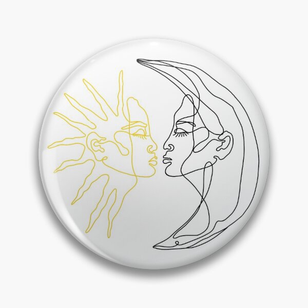 Item preview, Sun and moon faces designed and sold by Sophie0854.