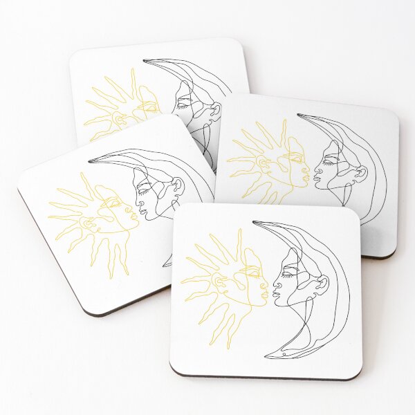 Item preview, Sun and moon faces designed and sold by Sophie0854.