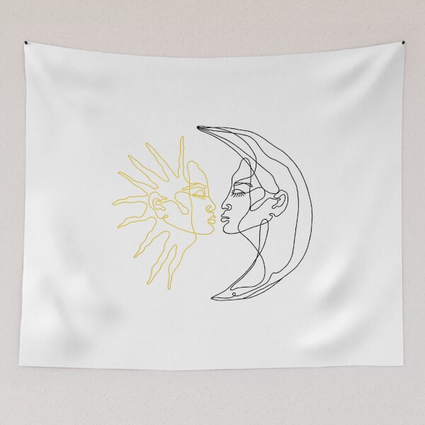 Item preview, Sun and moon faces designed and sold by Sophie0854.