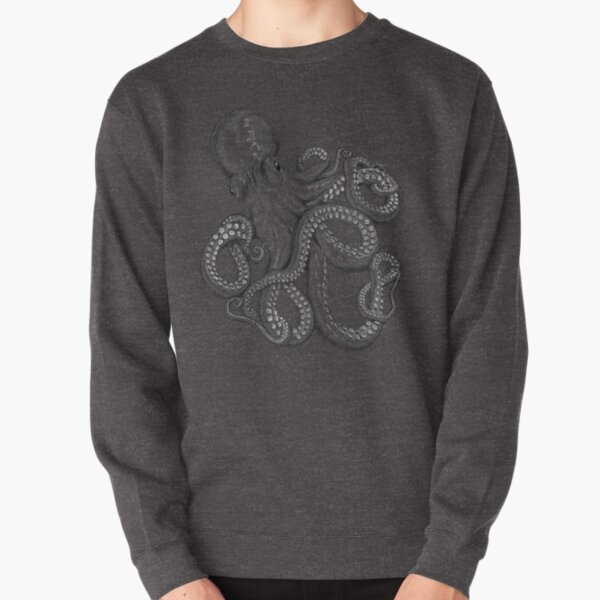 Realistic Octopus - Two Tone Pullover Sweatshirt