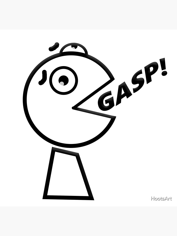 "GASP" Poster by HootsArt Redbubble