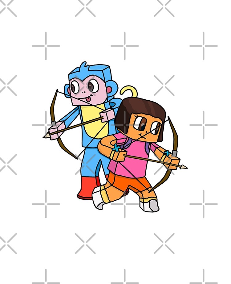 Dora And Boots Minecraft Skin Ipad Case Skin By Bell723 Redbubble