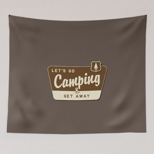 Item preview, Let's Go Camping & Get Away designed and sold by brainthought.