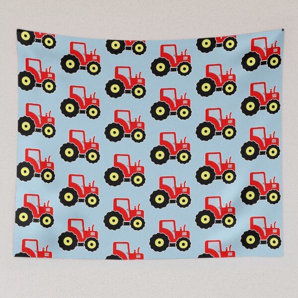 Item preview, Red toy tractor designed and sold by Gaspar Avila.