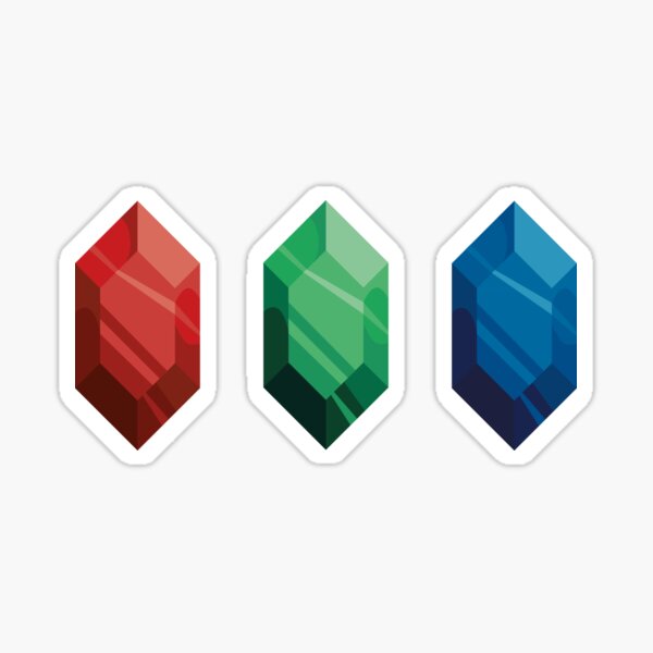 Rupee gems Sticker