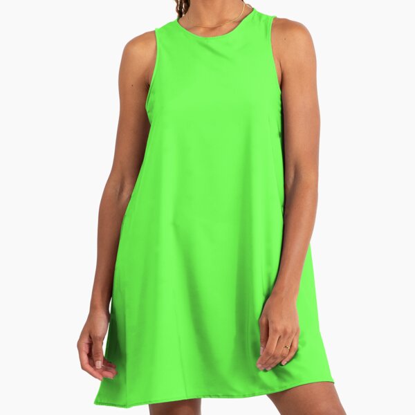 neon green summer dress Neon Green Bodycon Split Evening Gown main image 1