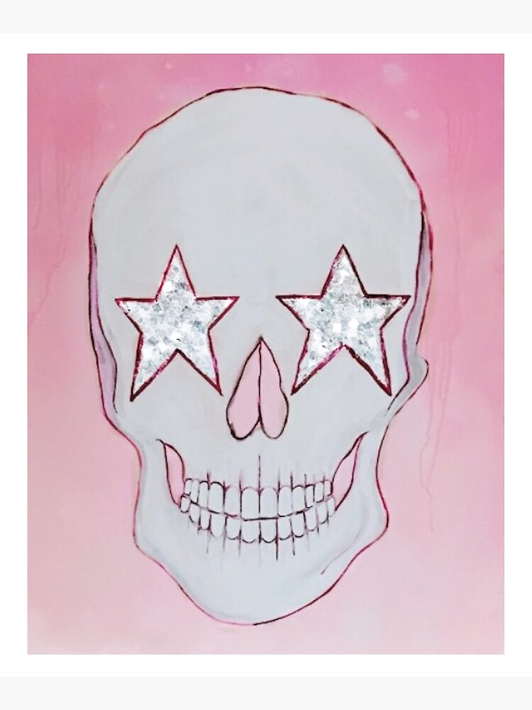 "Glitter Skull Wall Art" Mounted Print for Sale by CorsSanfilippo