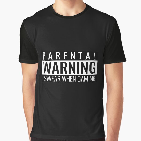 Item preview, Parental warning I swear when gaming designed and sold by AlbertoC10.