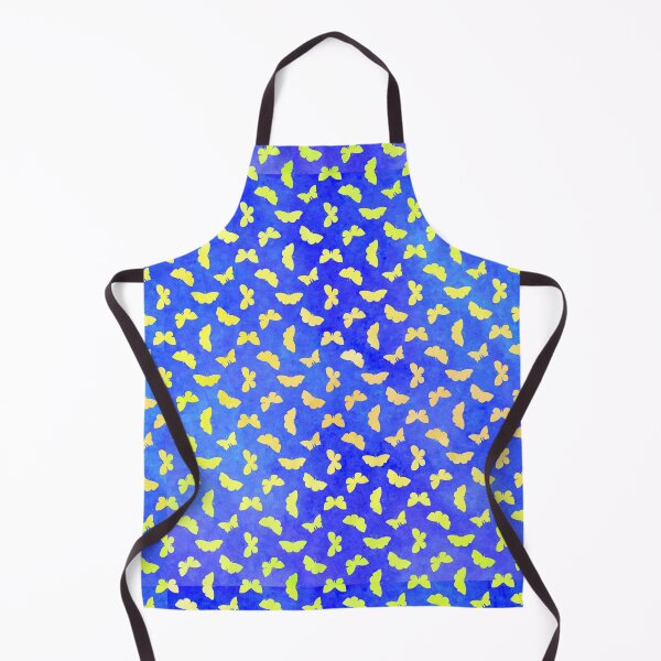 Item preview, Yellow Butterfly with Blue Watercolor Background for Down Syndrome Awareness designed and sold by ADownLife.