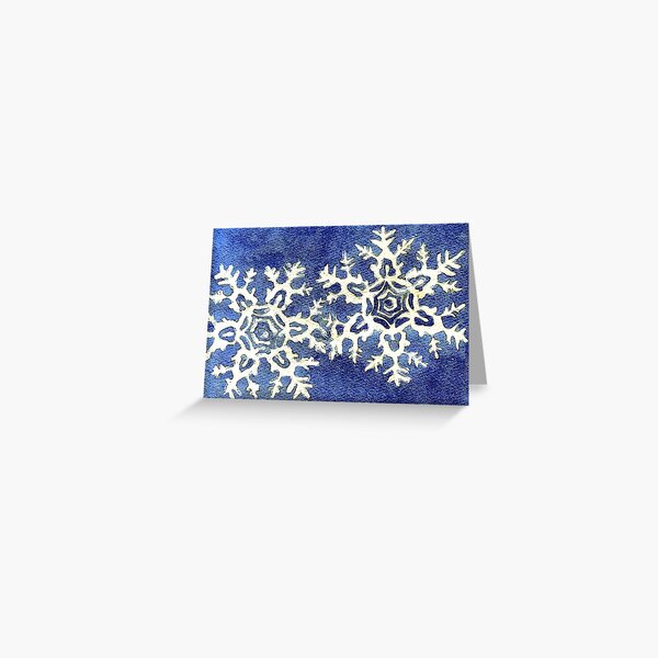 Item preview, Snowflake Blank Christmas Card designed and sold by Oldetimemercan.