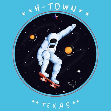 drawing h town astronaut