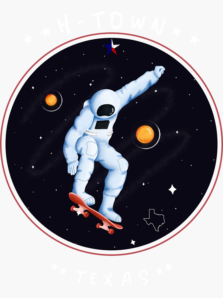 H-Town Astronaut, Houston Texas | Art Print