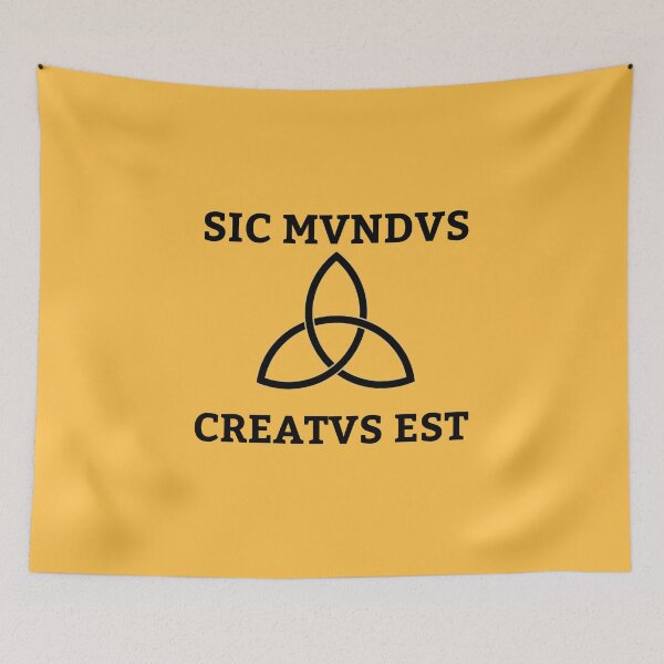 Item preview, SIC MVNDVS CREATVS EST YELLOW dark netflix series designed and sold by Camilovelove.