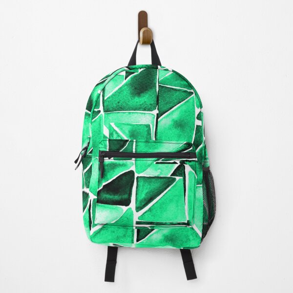 Item preview, Green Mosaic Geometric Pattern designed and sold by Bliss Find And Design.