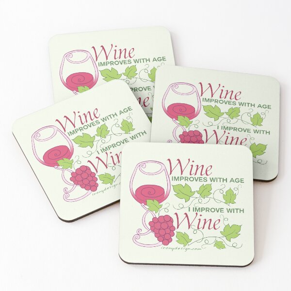 Item preview, Wine Improves with Age Funny designed and sold by ironydesigns.