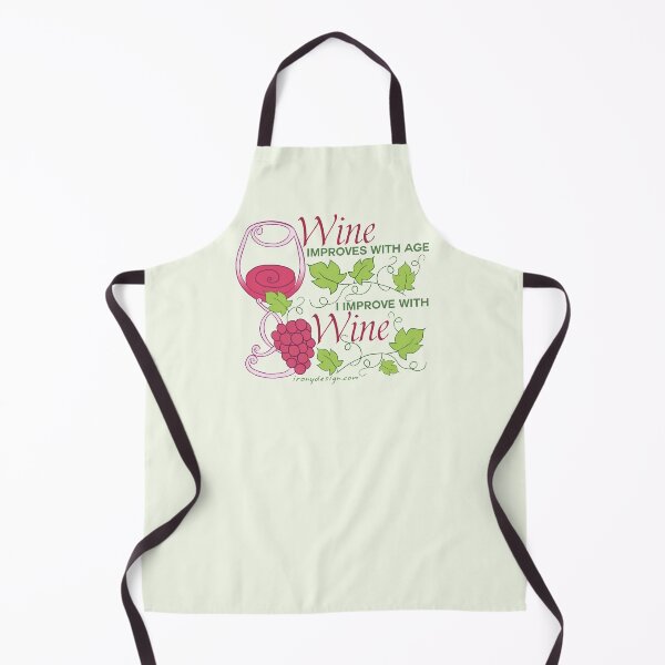 Item preview, Wine Improves with Age Funny designed and sold by ironydesigns.