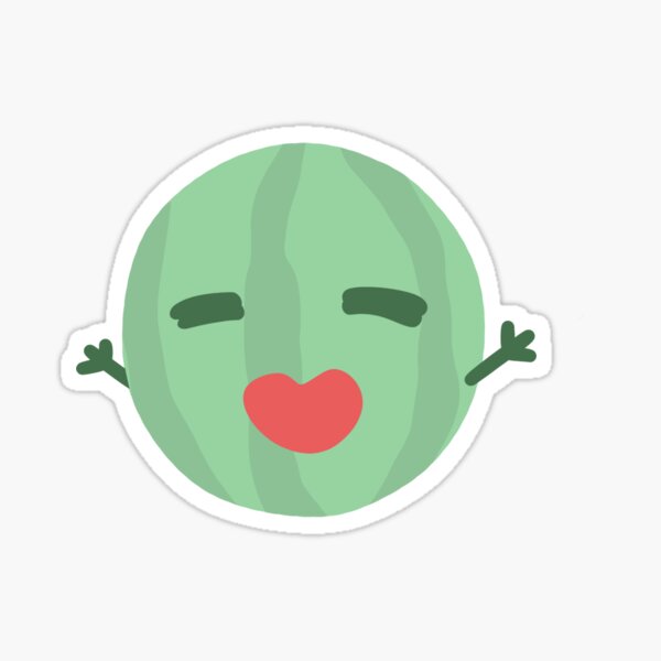 Cute Happy Watermelon Fruit Sticker