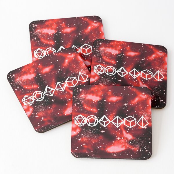 Item preview, DnD Polyhedral Dice Galaxy - Crimson Chaos  designed and sold by GenAumonier.