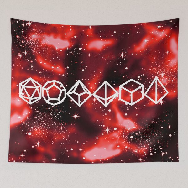 Item preview, DnD Polyhedral Dice Galaxy - Crimson Chaos designed and sold by GenAumonier.