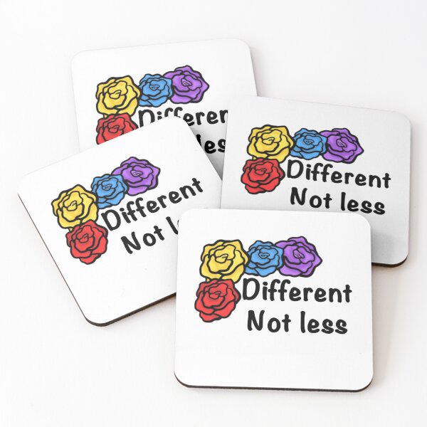 Item preview, “Different not less” designed and sold by LapCatCreations.