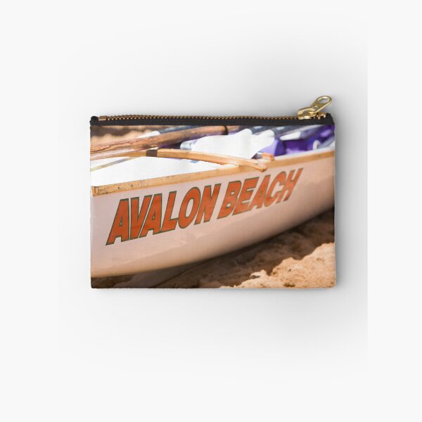 Item preview, Traditional australian surf rescue boat on Avalon beach designed and sold by Martin Berry Photography.