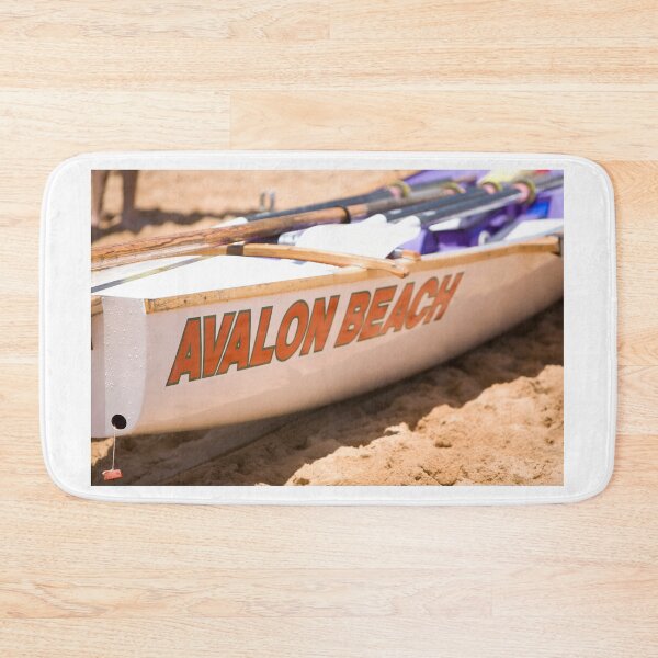 Item preview, Traditional australian surf rescue boat on Avalon beach designed and sold by Martin Berry Photography.