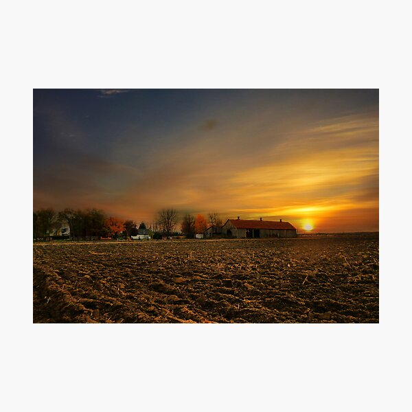 Item preview, Sunrise over Farmland designed and sold by sunshine65.