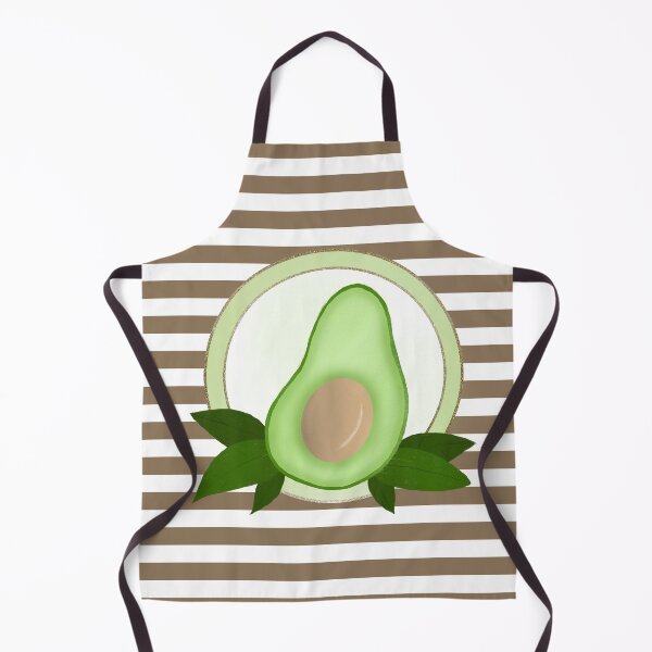 Item preview, Avocado and stripes designed and sold by Home Cyn Home.