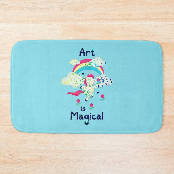 Item preview, Art is magical paint splatters unicorn designed and sold by GrammarDance.
