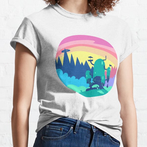 Tree House Vector Landscape Classic T-Shirt