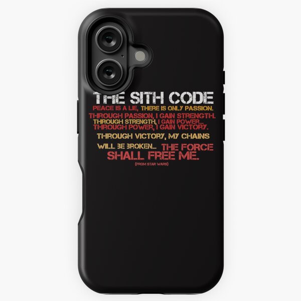 Vista previa del artículo con la obra «El Código Sith (intento 1)», diseñado y vendido por Batweez.