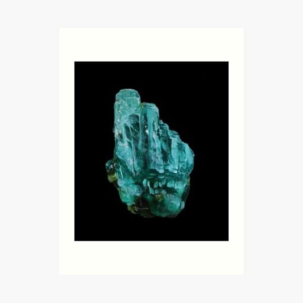 emerald crystal Art Print
