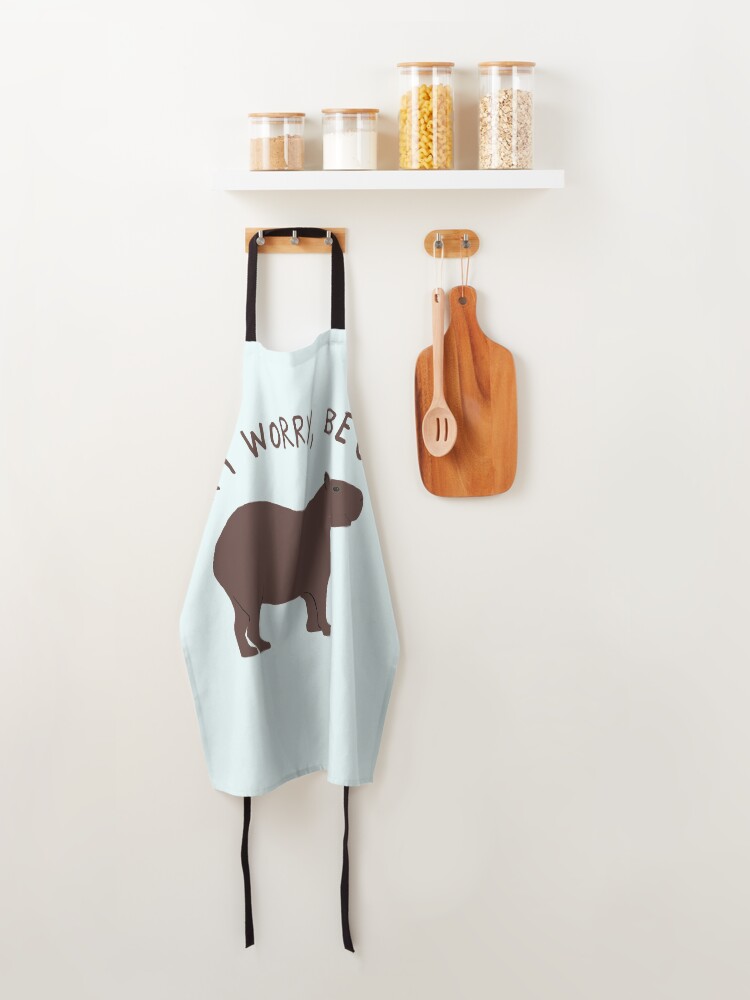 Alternate view of Don't Worry, Be Capy (Capybara) Apron