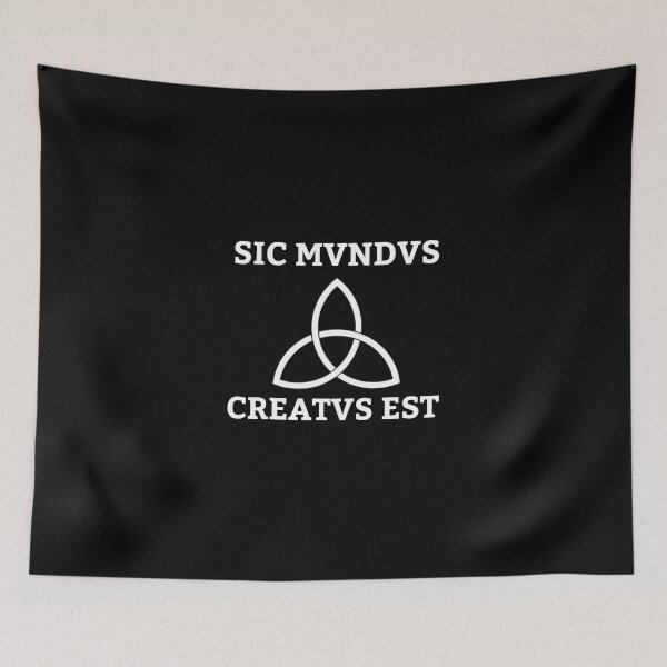 Item preview, SIC MUNDUS CREATUS EST BLACK QUOTE DARK SERIE designed and sold by Camilovelove.