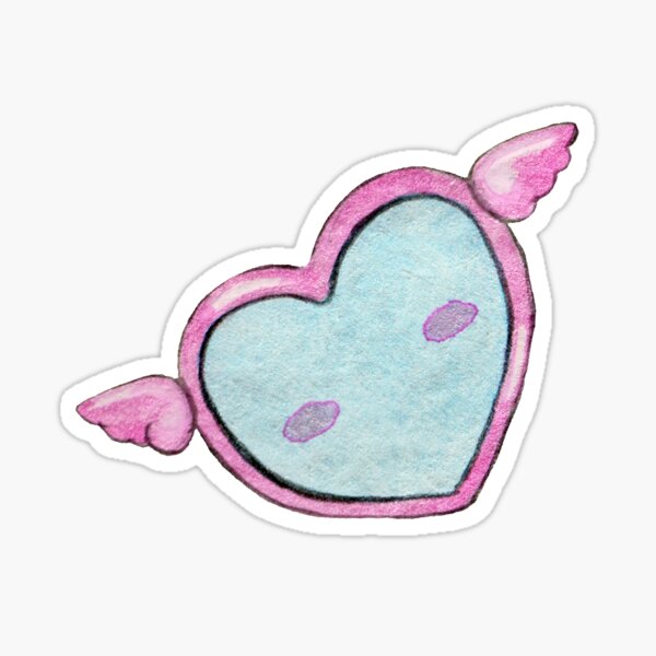 Makeup Accessories for the 90's Girl - Heart Mirror Sticker