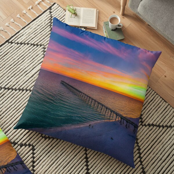 November Sunset Floor Pillow
