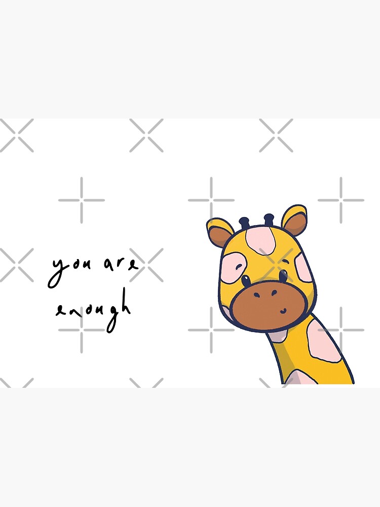 "Cute Baby Giraffe + Motivational Quote" Poster by winniecheng Redbubble