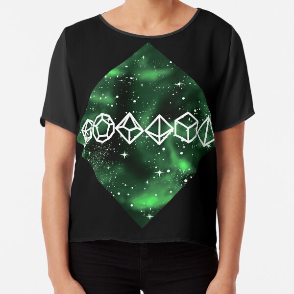 Dnd Polyhedral Dice Galaxy Deep Space T Shirt By Genaumonier Redbubble