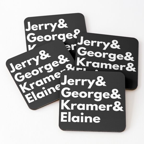 Item preview, Jerry, George, Kramer, and Elaine (White Variant) designed and sold by Everyday Designs.