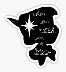 Pinocchio Silhouette Sticker