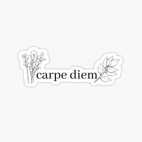 Vista previa del artículo con la obra «Carpe Diem», diseñado y vendido por kmikos.