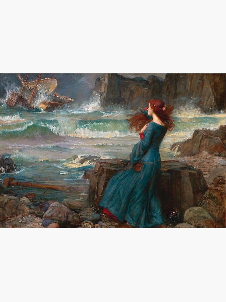 Miranda and the Tempest - John William Waterhouse by AbidingCharm