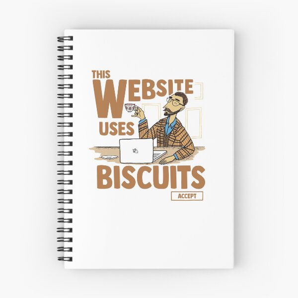 Item preview, This Website Uses Biscuits - Funny British Meme designed and sold by elijohn23.