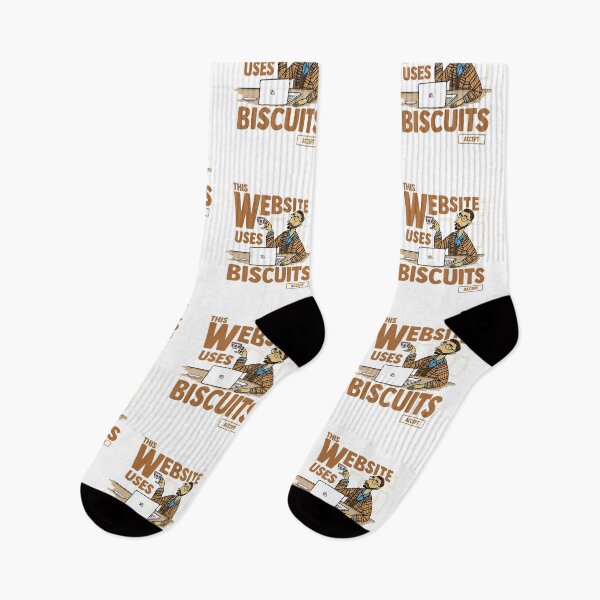 Item preview, This Website Uses Biscuits - Funny British Meme designed and sold by elijohn23.