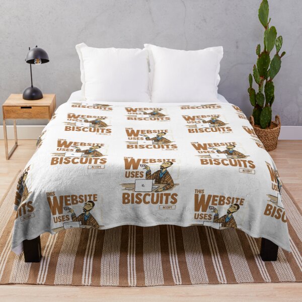 Item preview, This Website Uses Biscuits - Funny British Meme designed and sold by elijohn23.